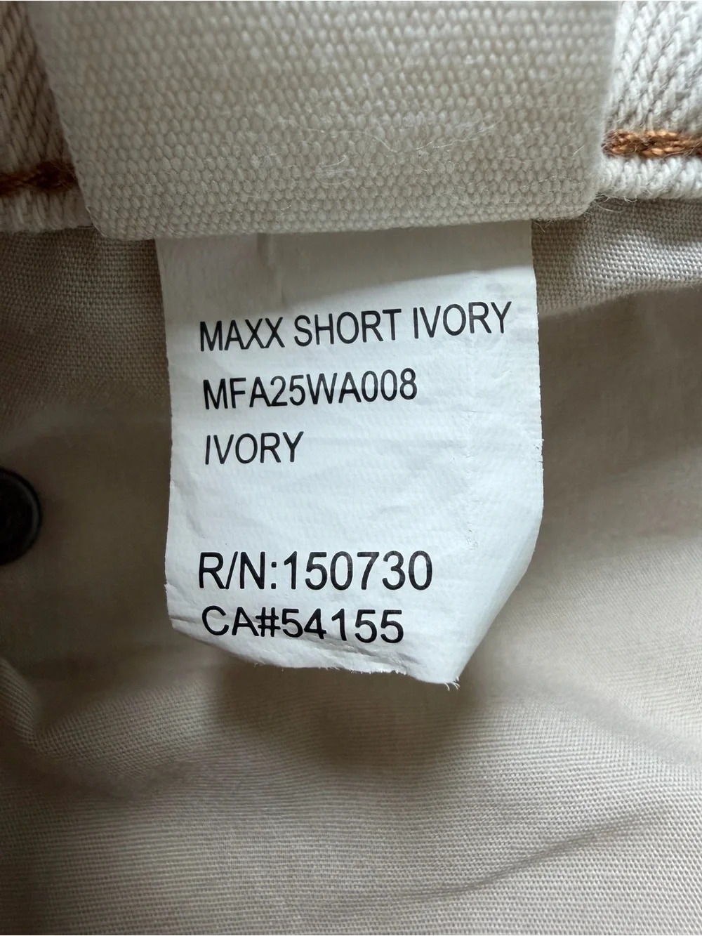 Ksubi Maxx Short Ivory Men’s Size 34 Wide Leg Denim Shorts